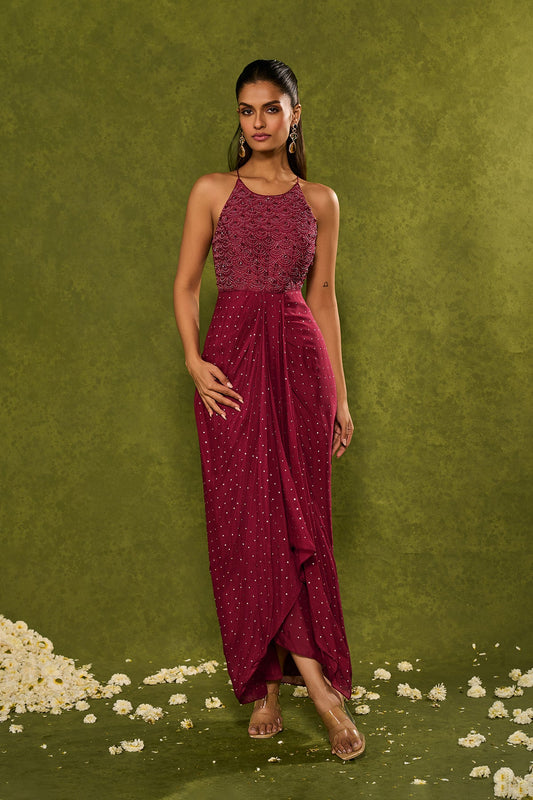 JASMINE COWL DRESS