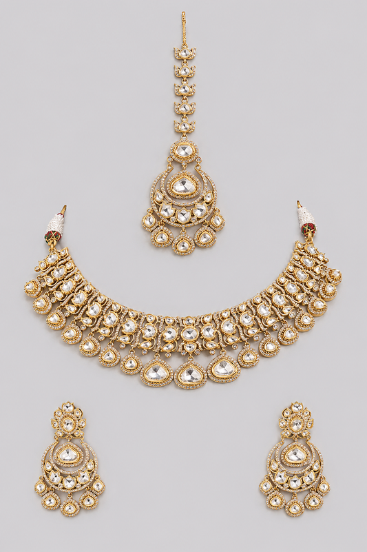 Aarshita Two Tone Finish Polki Choker