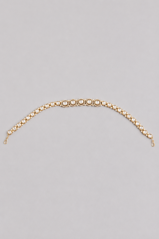 Niharika Pearl Gold Finish Kundan Sheeshpatti