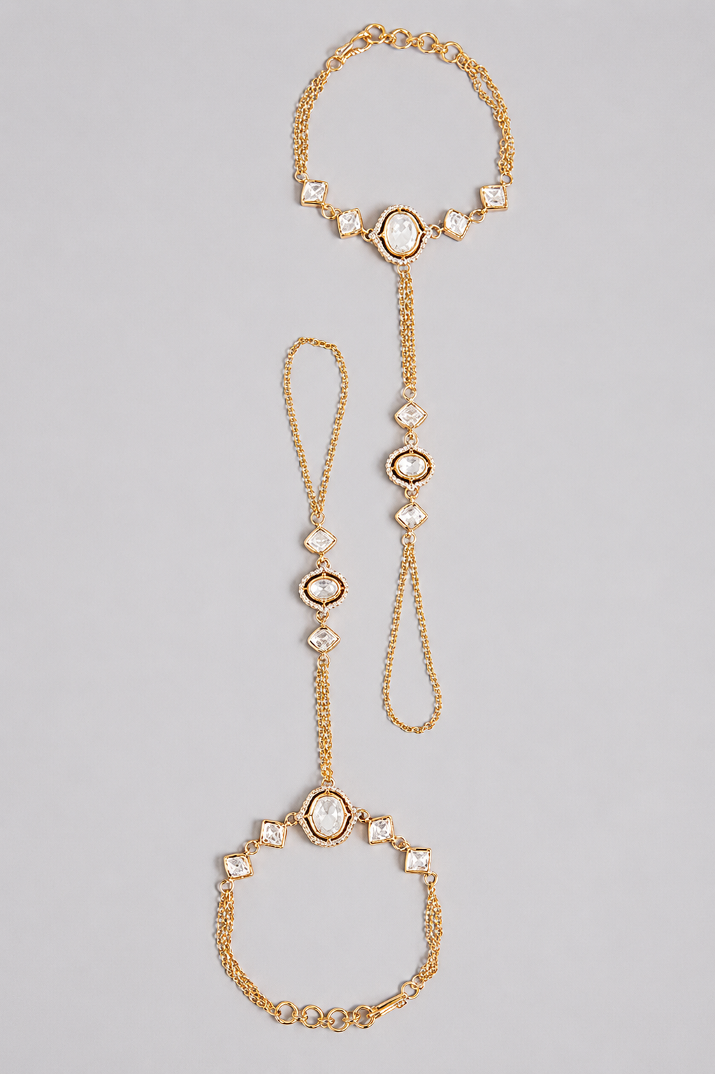 Koyela Gold Finish Kundan Hathphool