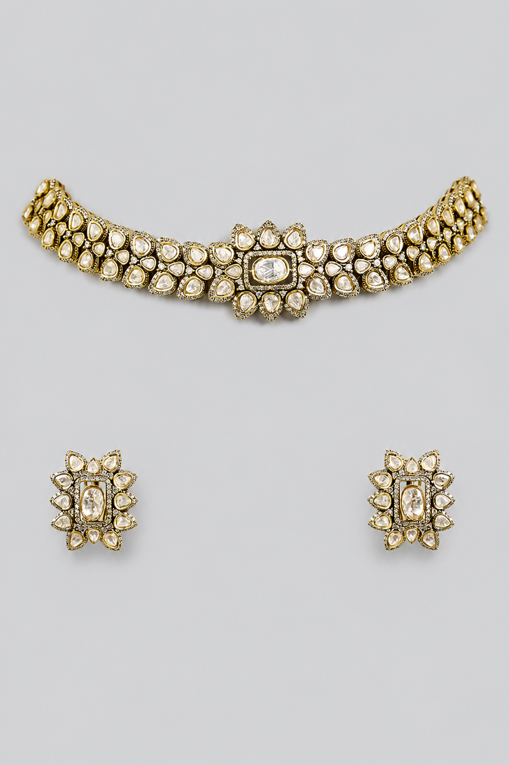 Ojasvi Two Tone Finish Polki Choker