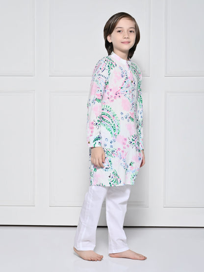 Samar - A White Kurta set for boys