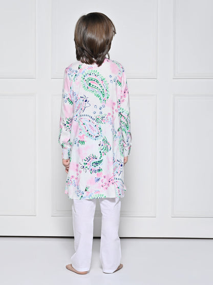 Samar - A White Kurta set for boys