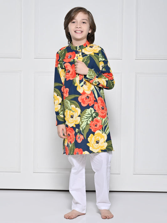 Navy floral