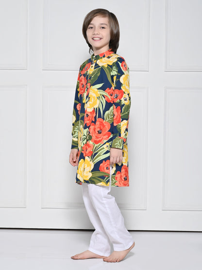 Navy floral