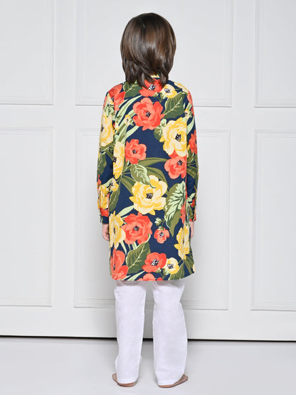 Navy floral