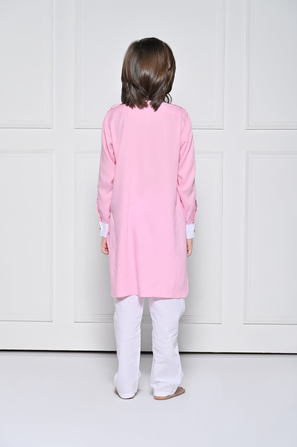 Pink Kurta Set - A Pink Pathani Kurta set for boys