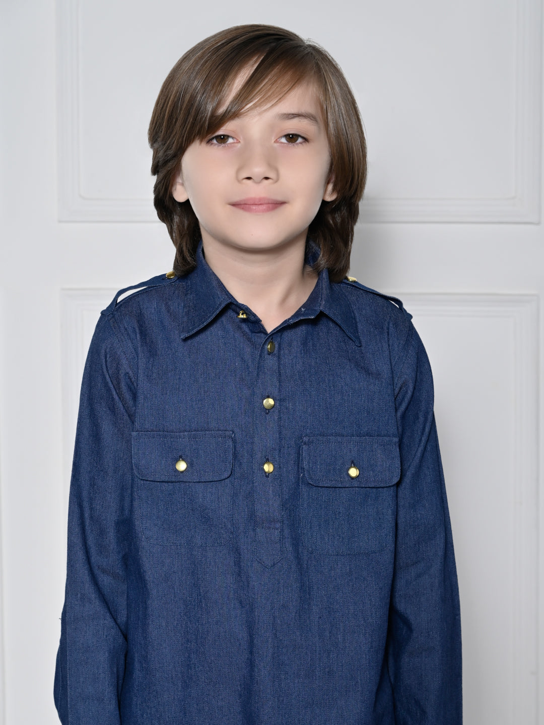 Denim kurta pajama set - A Denim Kurta set for boys