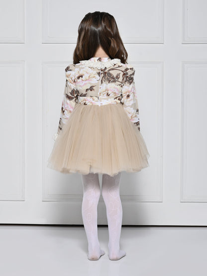 Beige Rose Dress