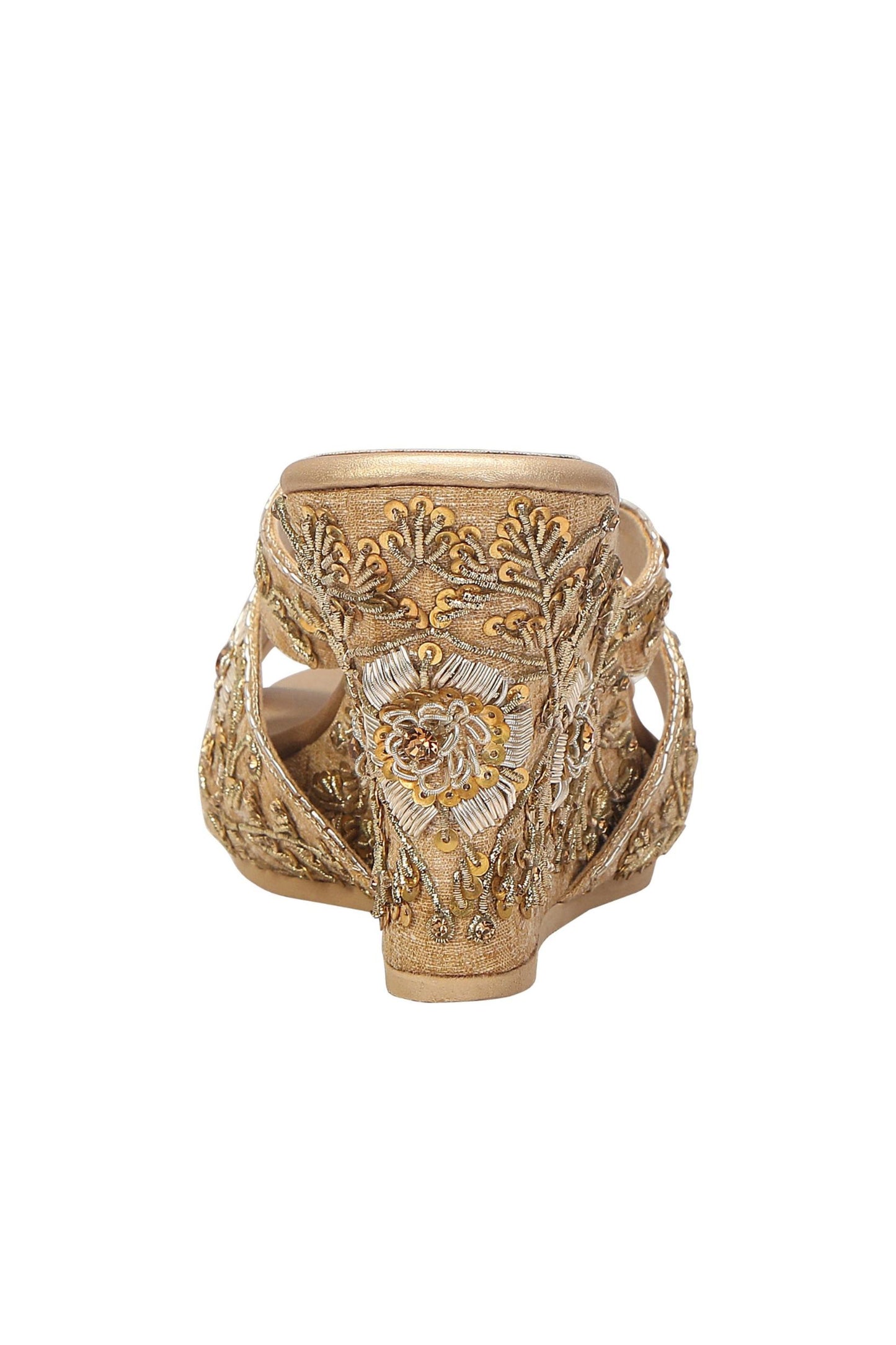 GOLD COLOUR POP ZARDOSI HEEL COVER