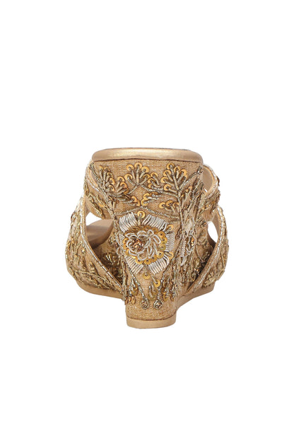 GOLD COLOUR POP ZARDOSI HEEL COVER