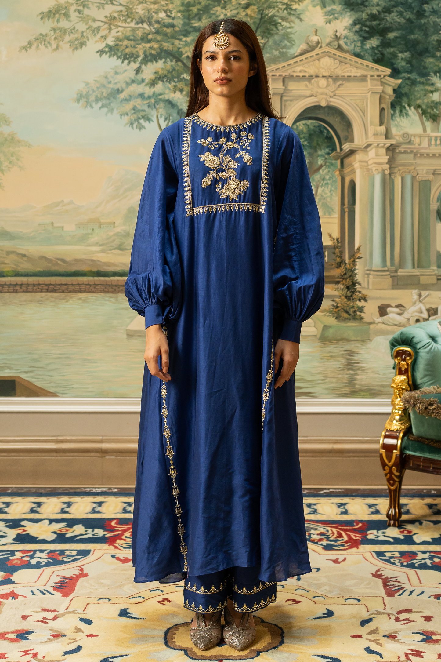 ZAYRA KURTA SET – BLUE