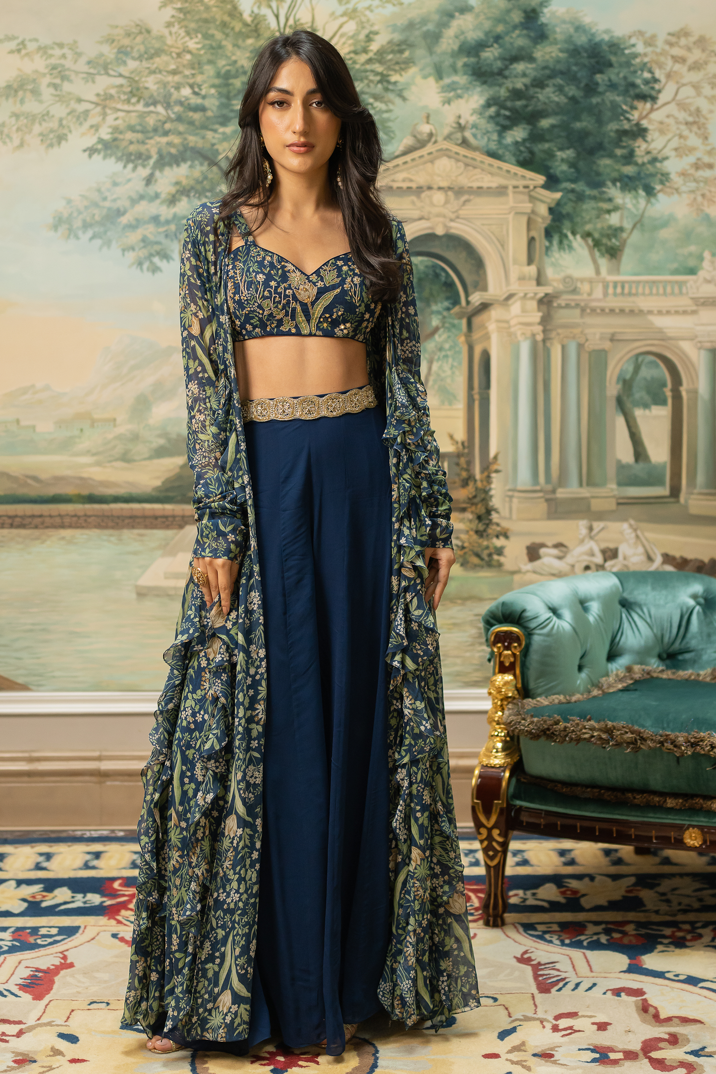 COROLLA JACKET SET – BLUE