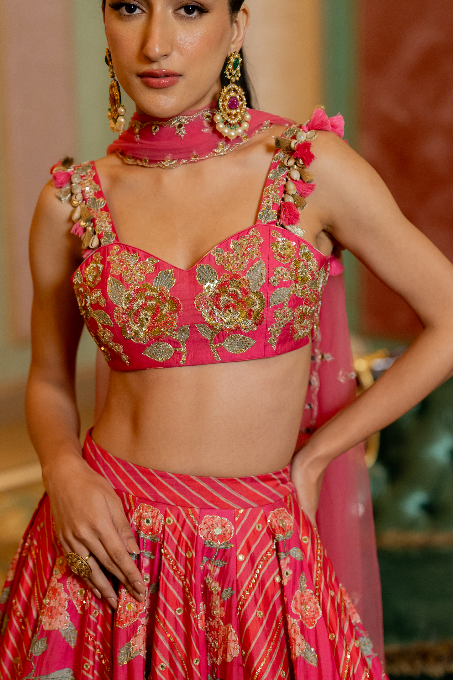 Divya Khosla Kumar in the AVIVA LEHENGA SET