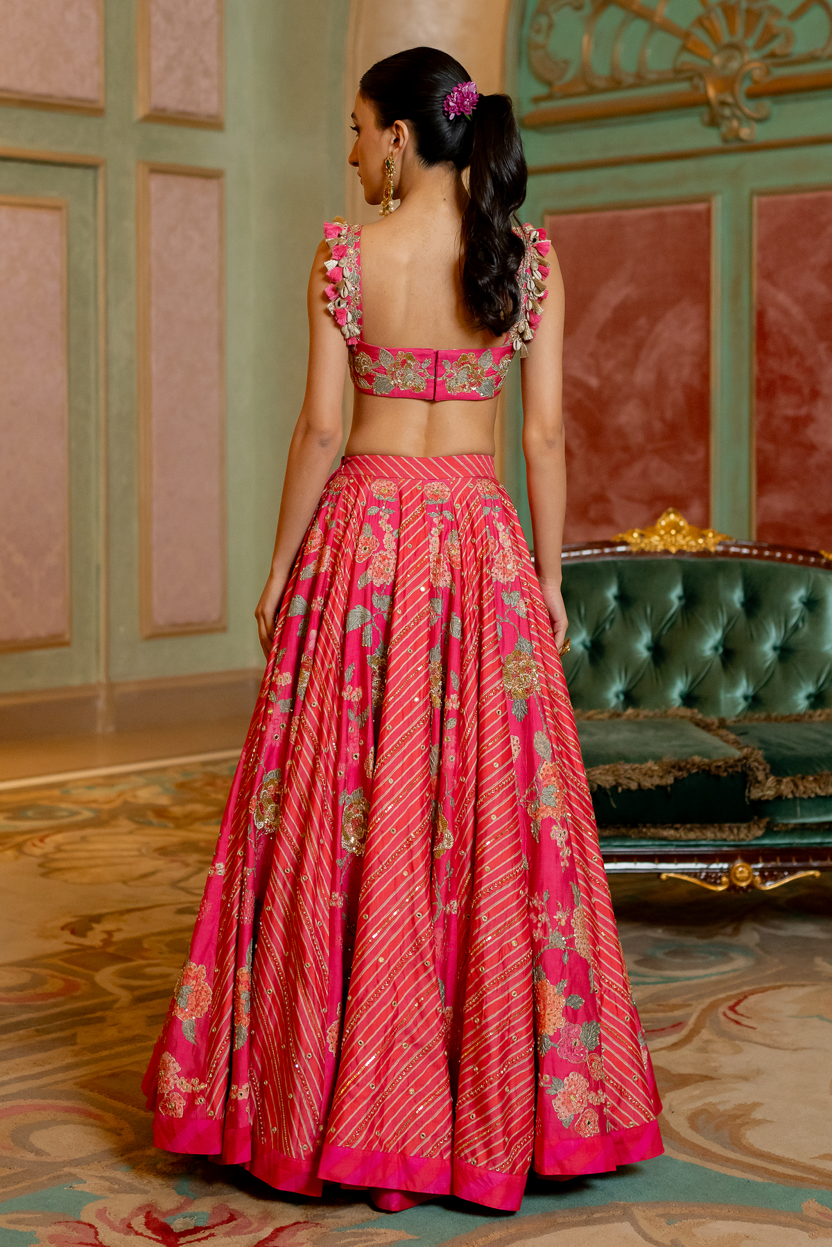 Divya Khosla Kumar in the AVIVA LEHENGA SET