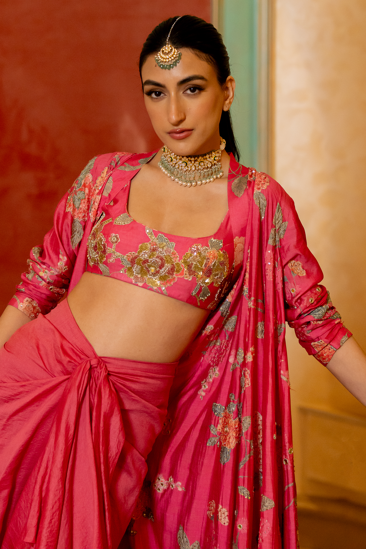 HALIMA JACKET SET – PINK