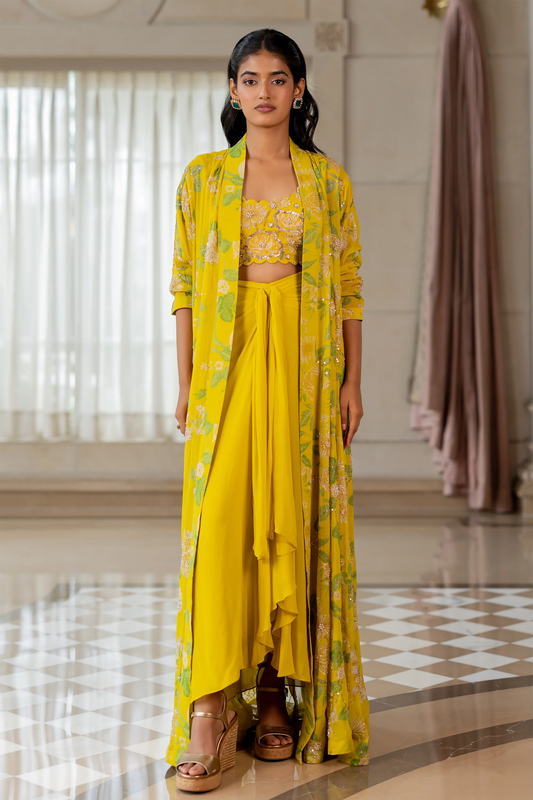 HALIMA JACKET SET – YELLOW