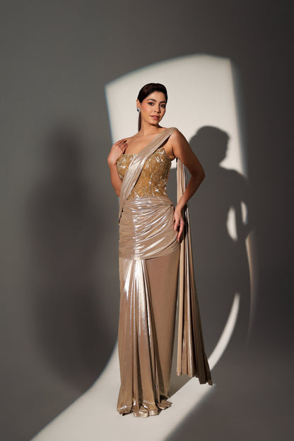 SYLVIE PRE DRAPED CORSET SAREE
