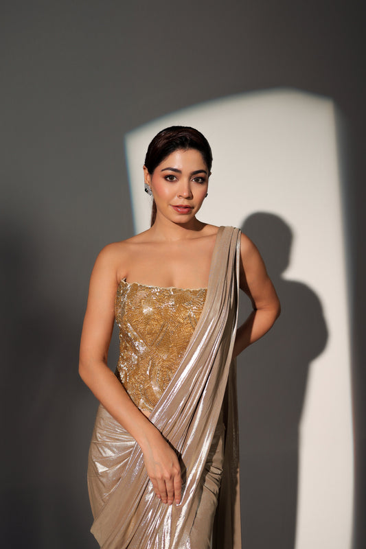 SYLVIE PRE DRAPED CORSET SAREE
