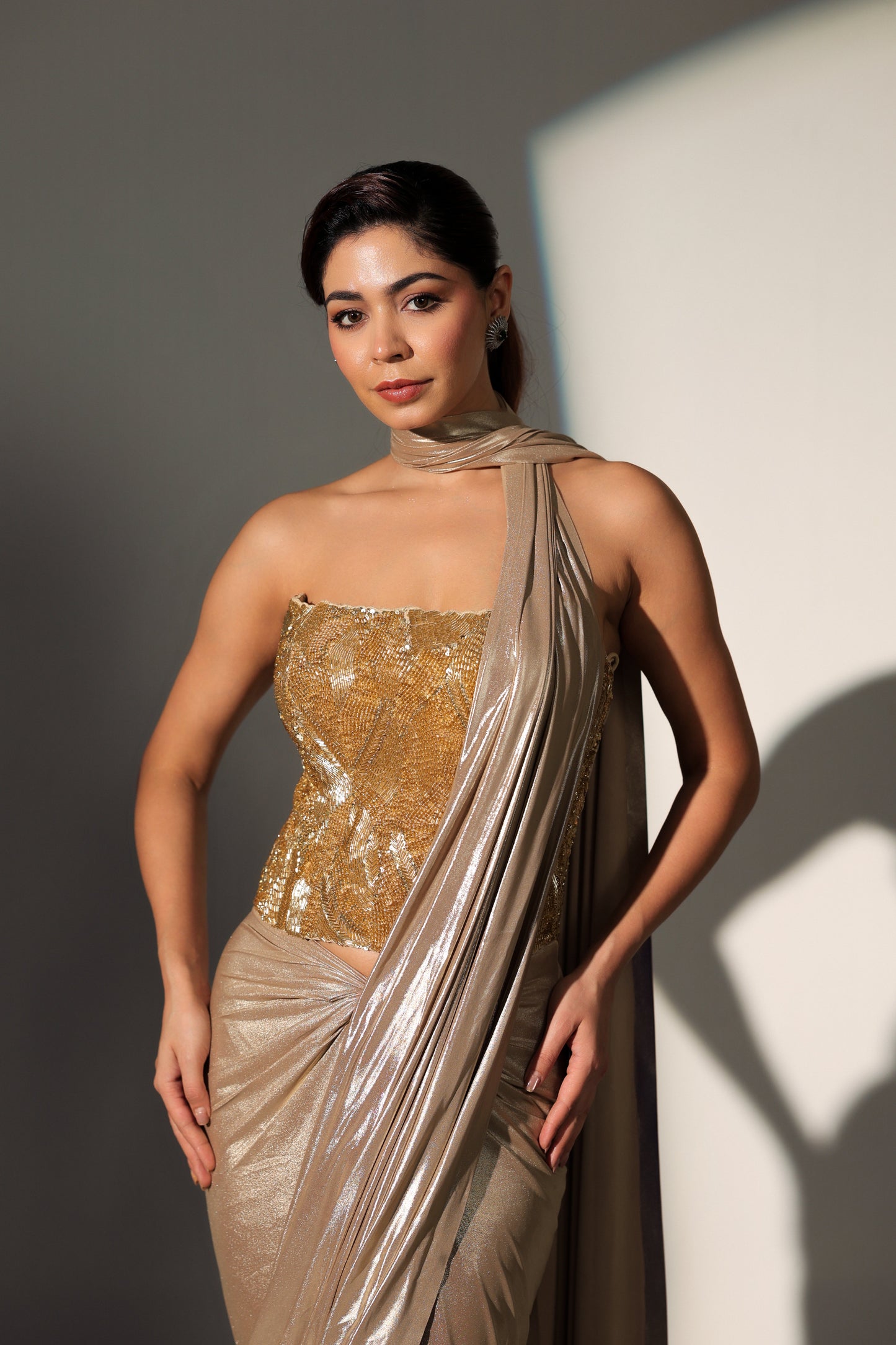 SYLVIE PRE DRAPED CORSET SAREE