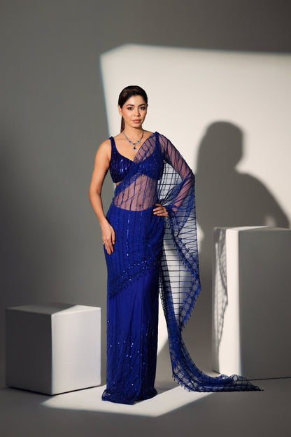 NAINA PRE DRAPED SAREE BLOUSE SET