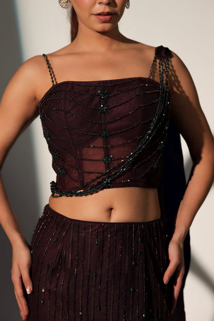 NATALIE CORSET SKIRT SET