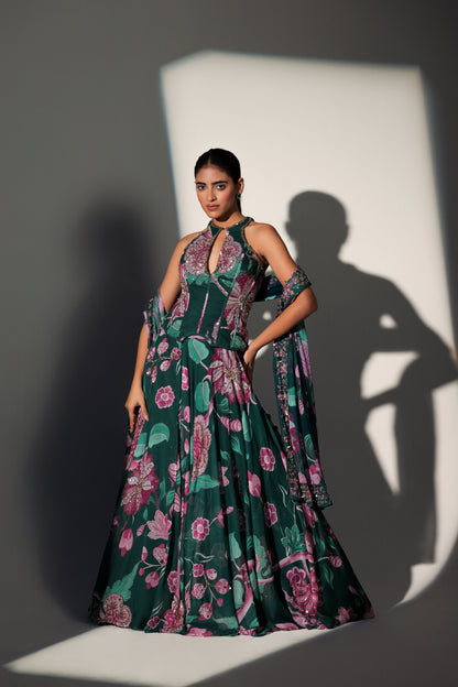 GEET CORSET LEHENGA SET