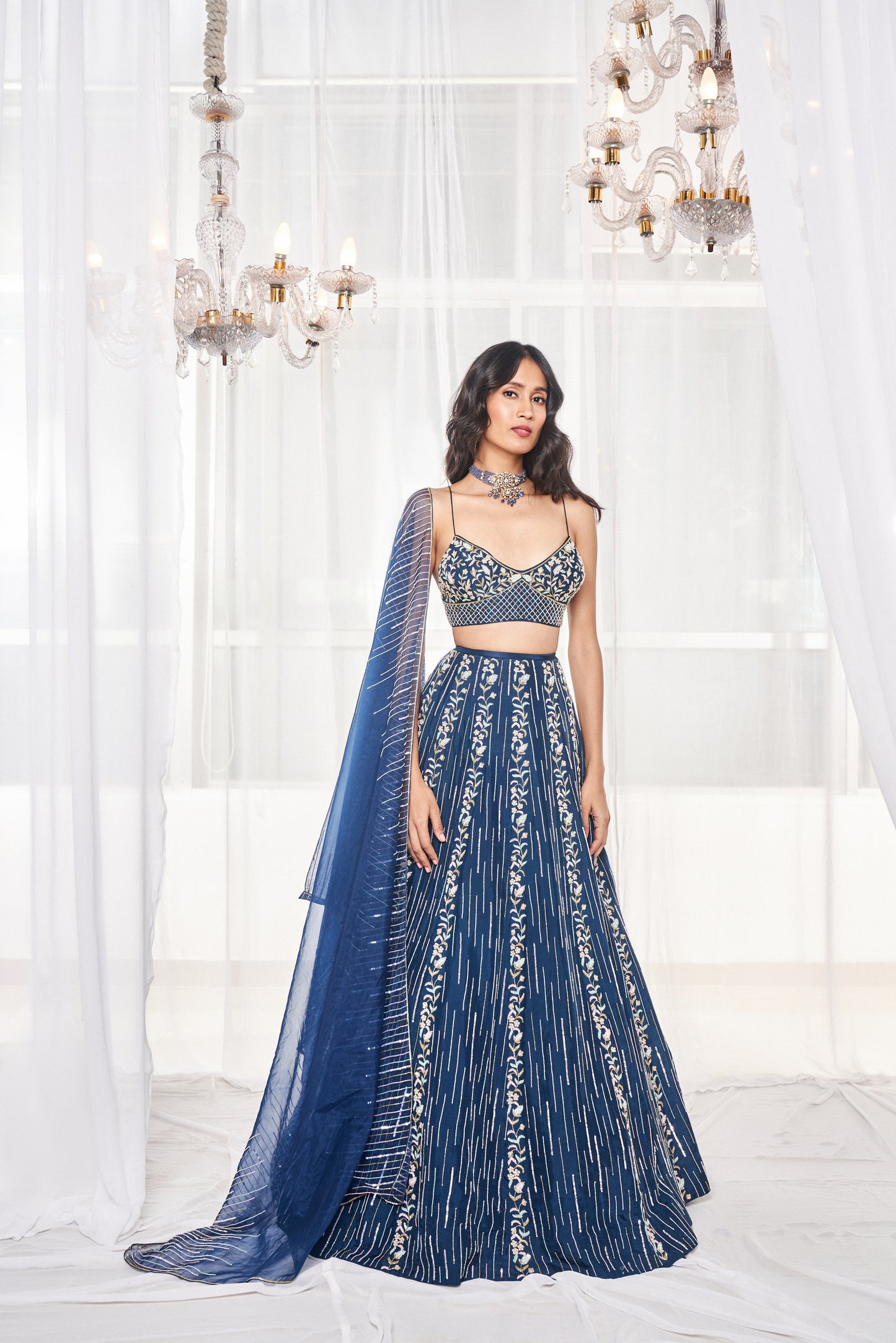 Teal Blue Bridal Set