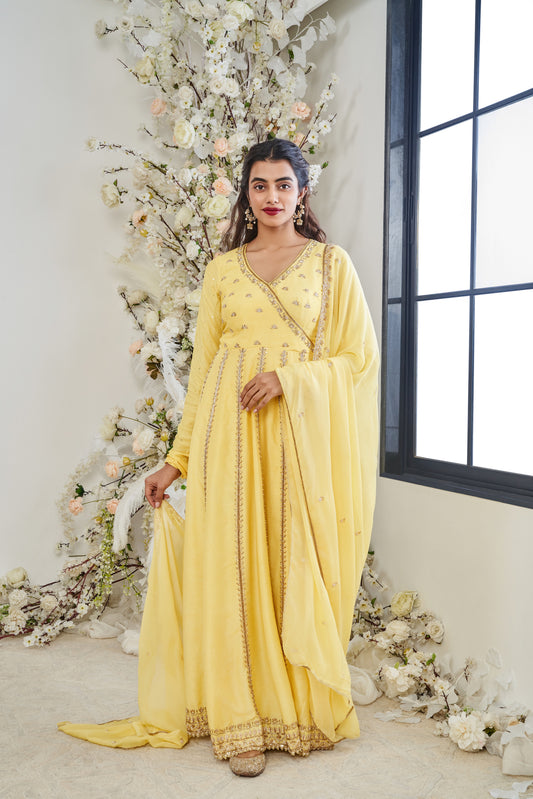 Yellow Anarkali