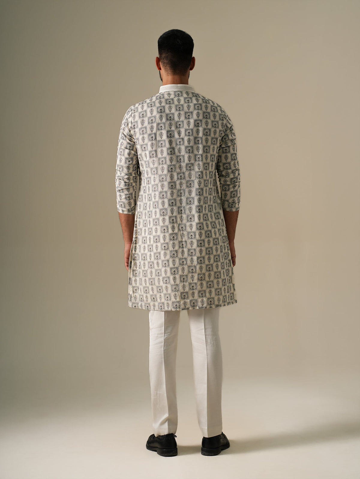 Ivory Mosaic Kurta Set