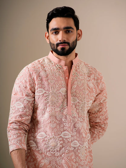 Floral Blush Kurta Set