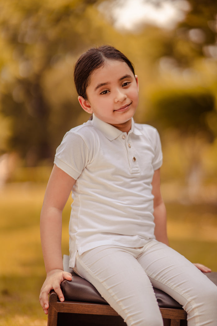 White Pony T-Shirt for Girls - The Pony & Peony Co.