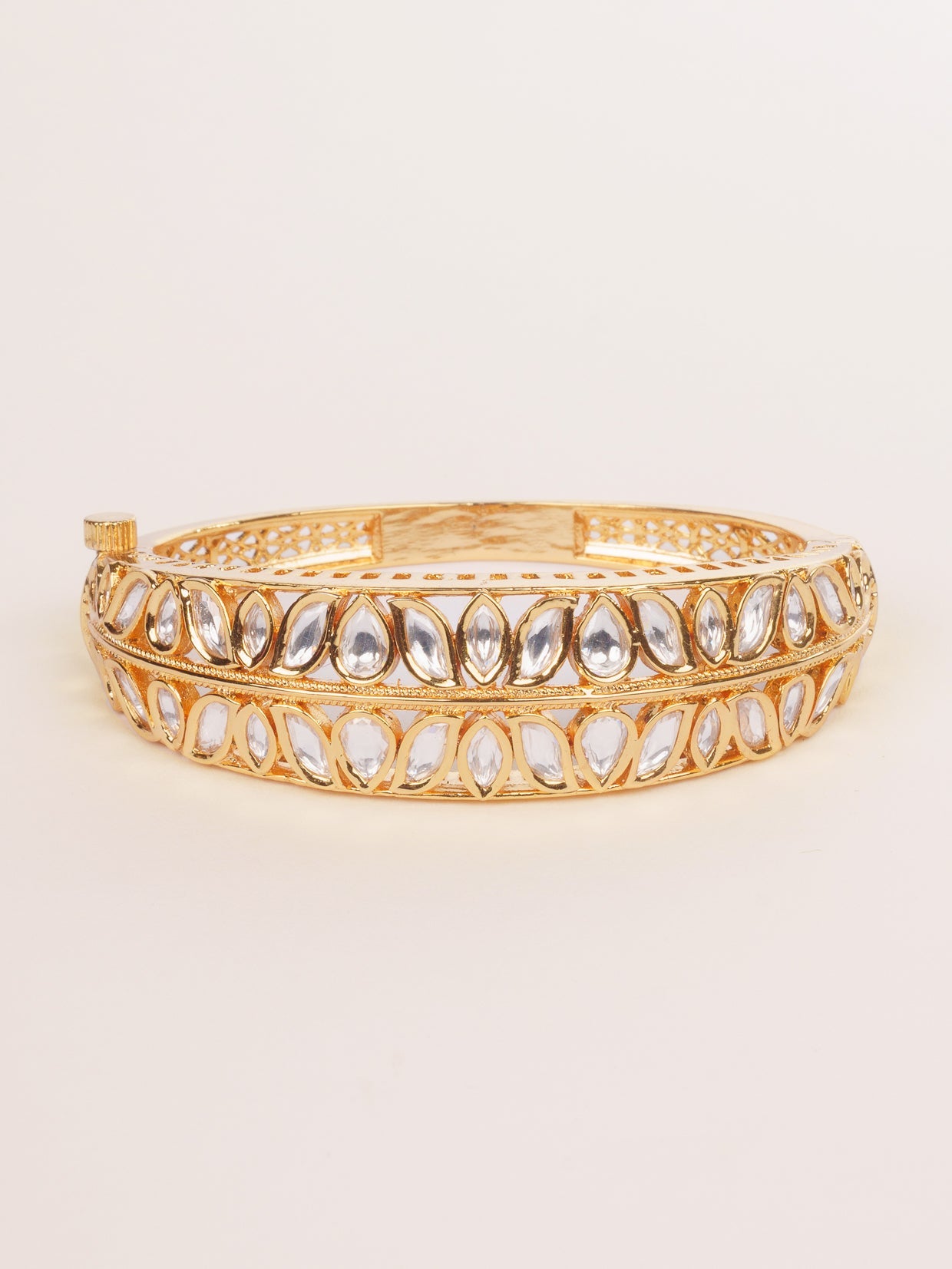 Nayomiya Gold Finish Kundan Kadas