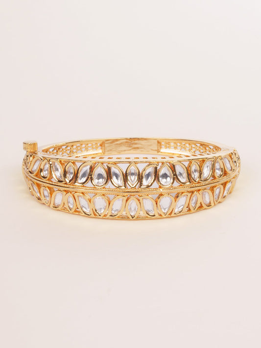 Nayomiya Gold Finish Kundan Kadas