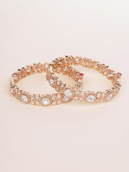 Yuvina Gold Finish Kundan Kadas