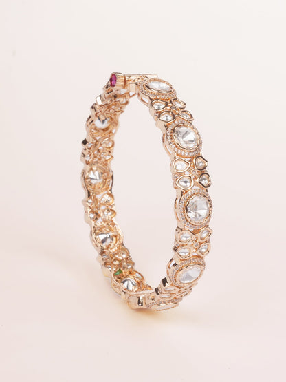 Yuvina Gold Finish Kundan Kadas