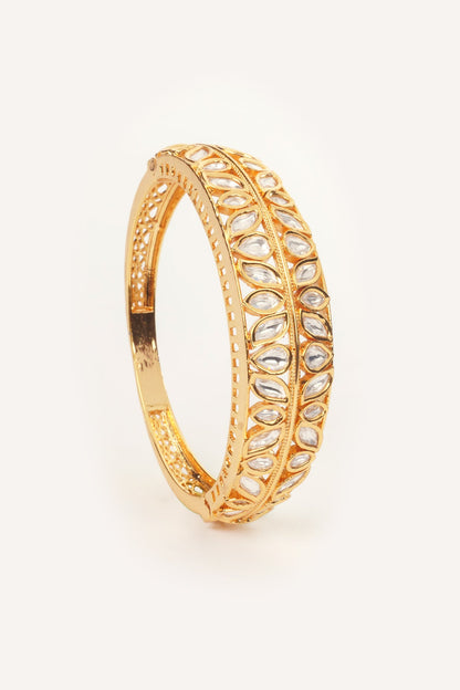 Nayomiya Gold Finish Kundan Kadas