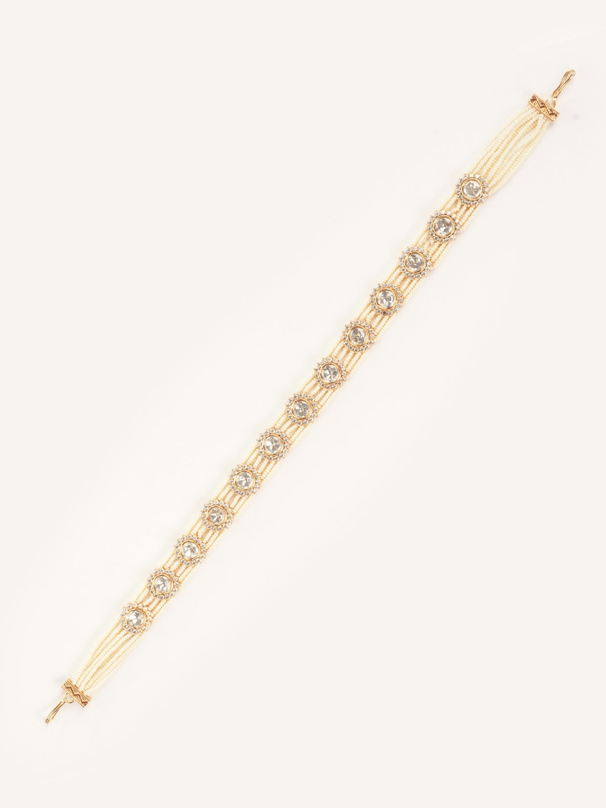 Khushi Pearl Gold Finish Kundan Sheeshpatti
