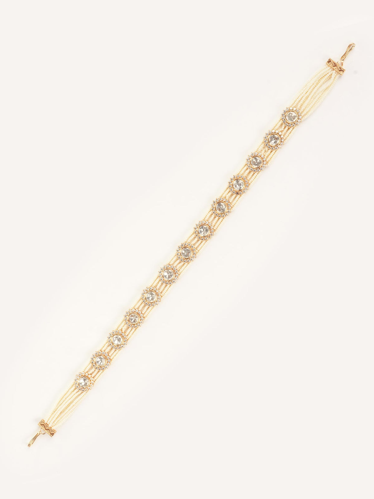 Khushi Pearl Gold Finish Kundan Sheeshpatti
