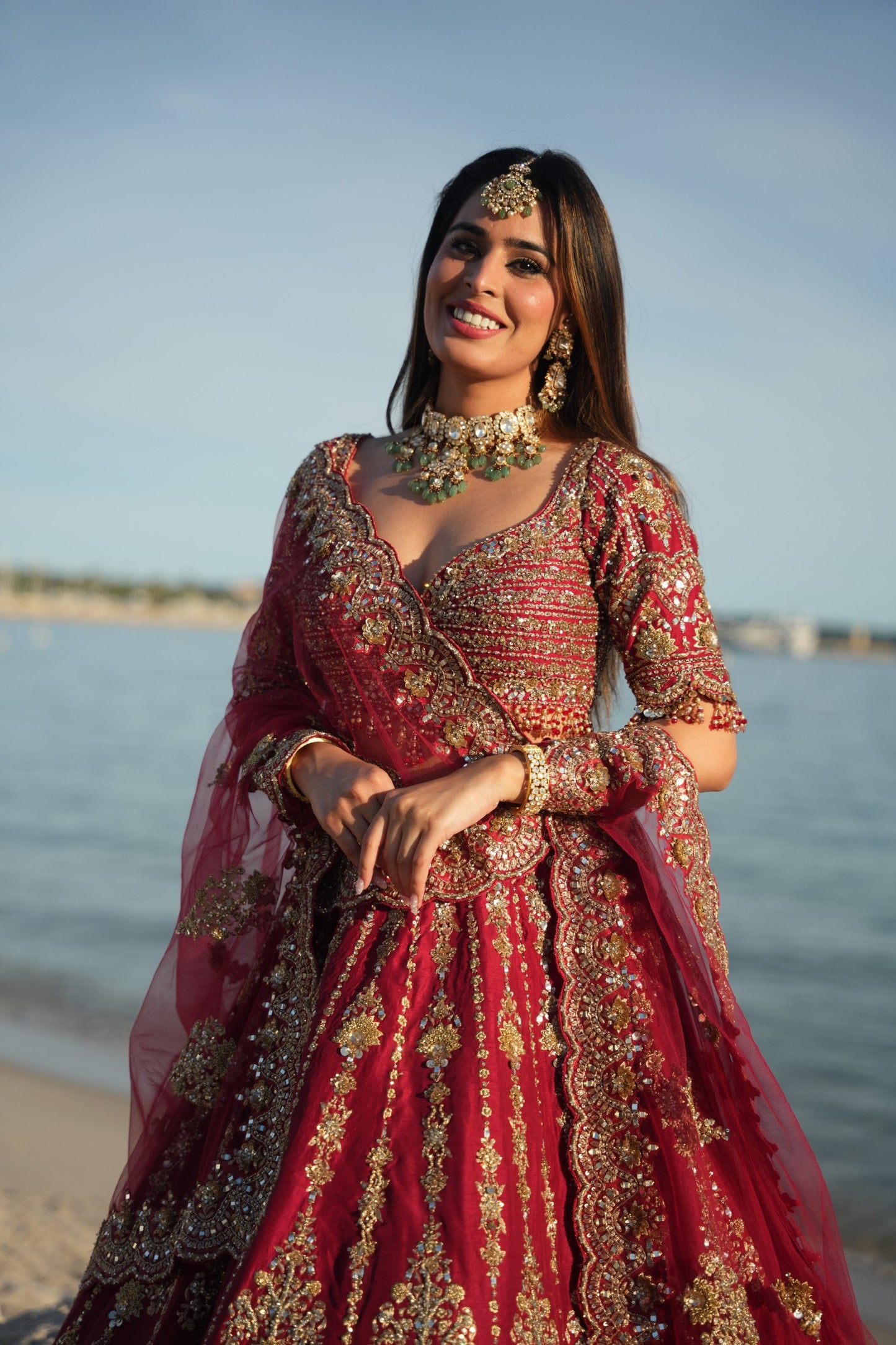 Crimson Heritage Lehenga