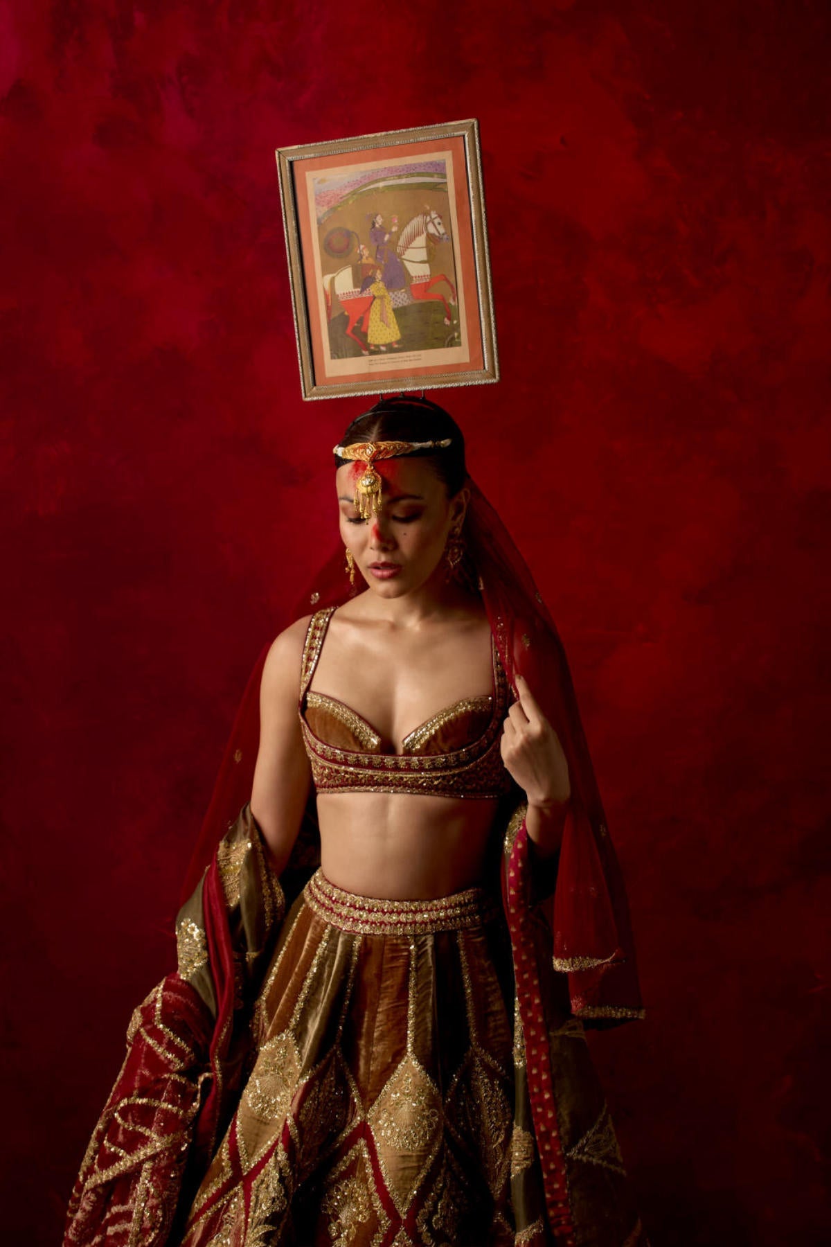 'Sunehri Barfi' Lehenga