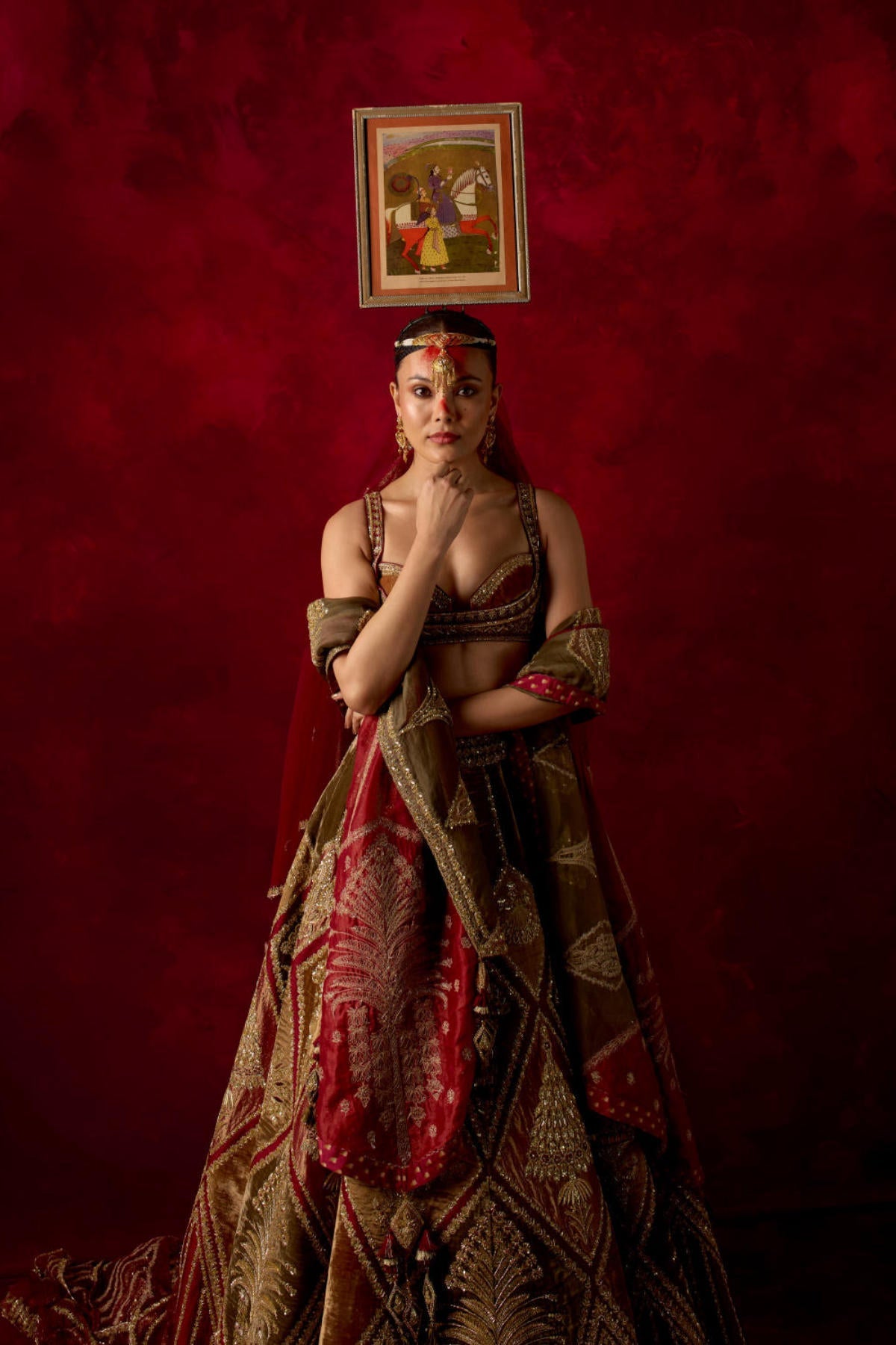 'Sunehri Barfi' Lehenga