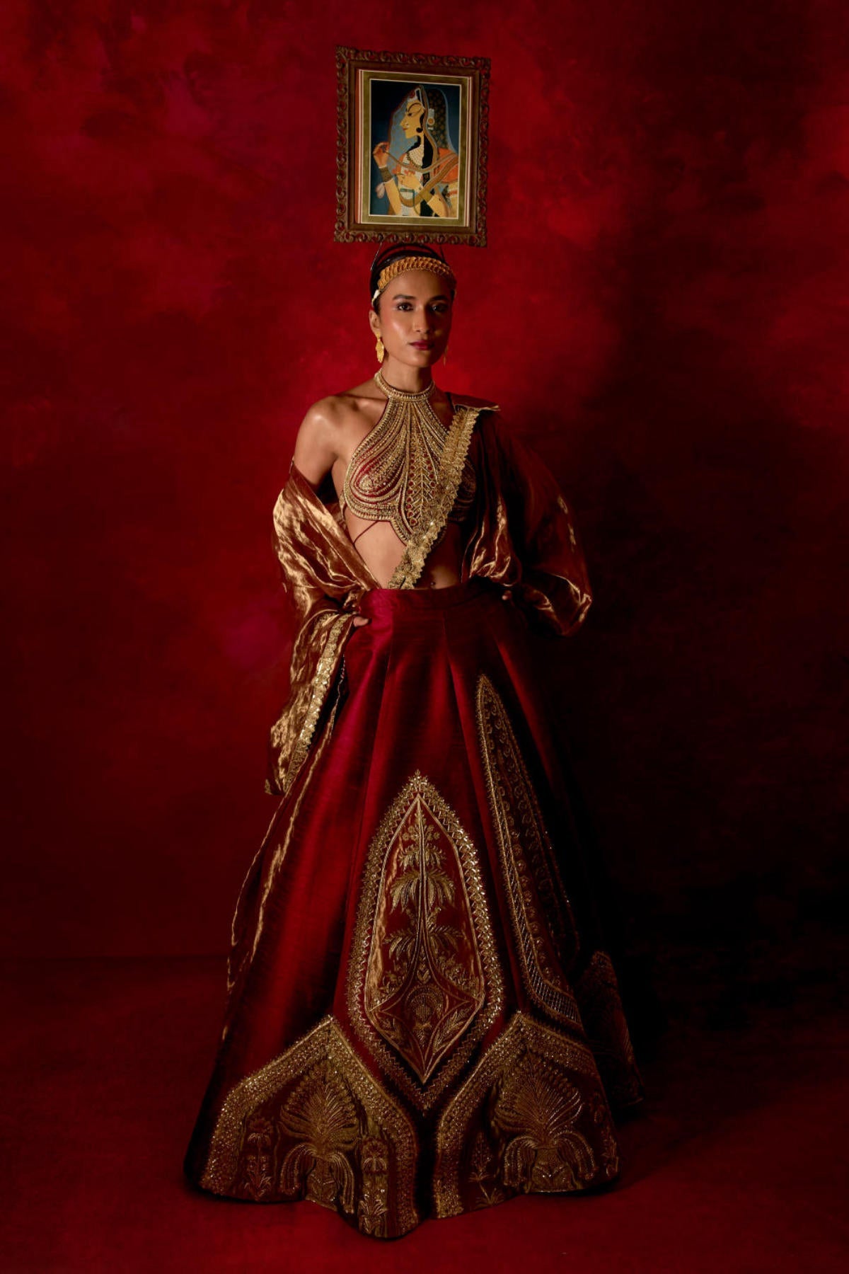 ‘Gulkand Gulzar’ Lehenga
