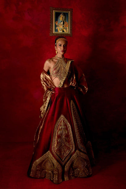 ‘Gulkand Gulzar’ Lehenga