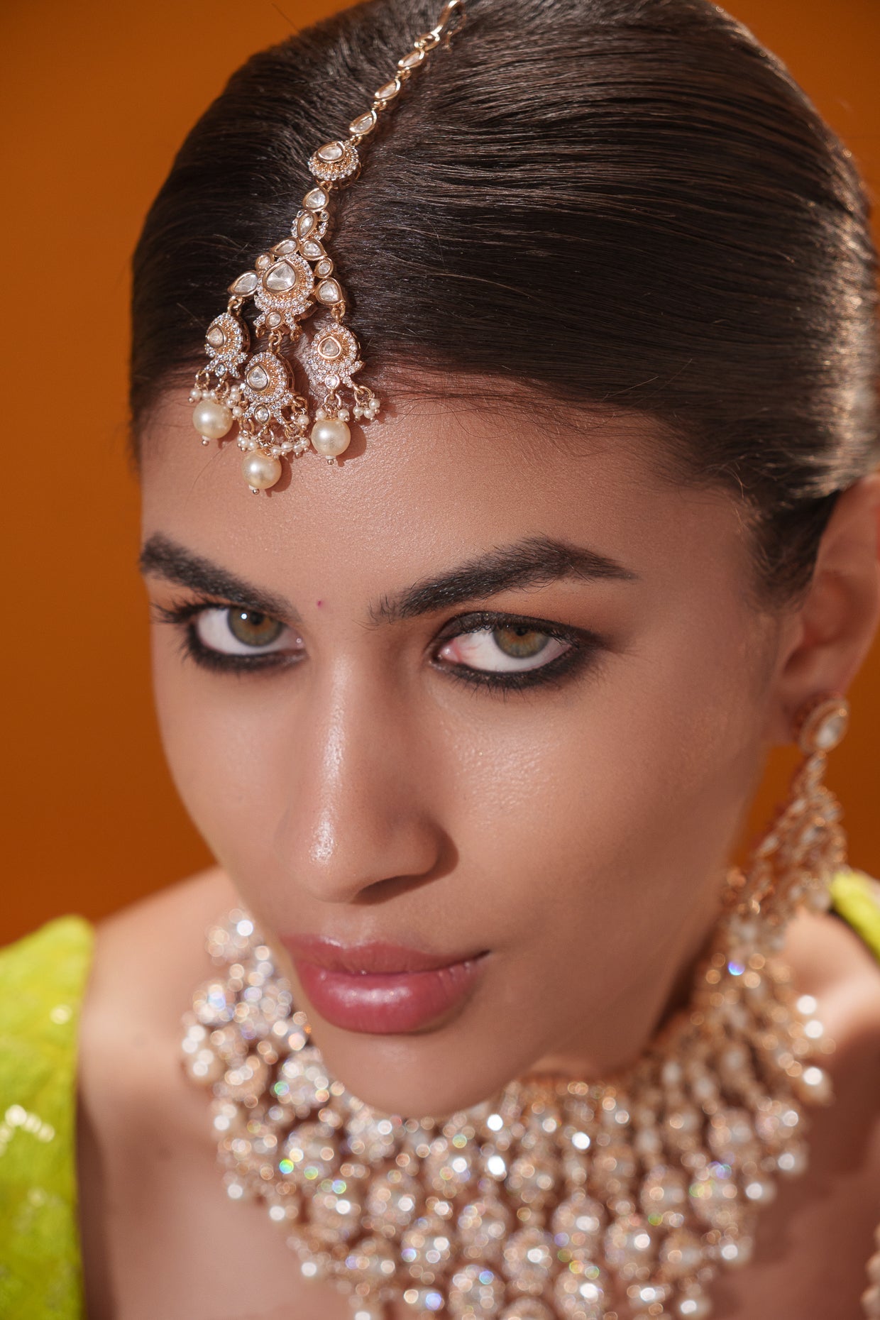 Fariyaa Gold Finish Kundan Bridal Set