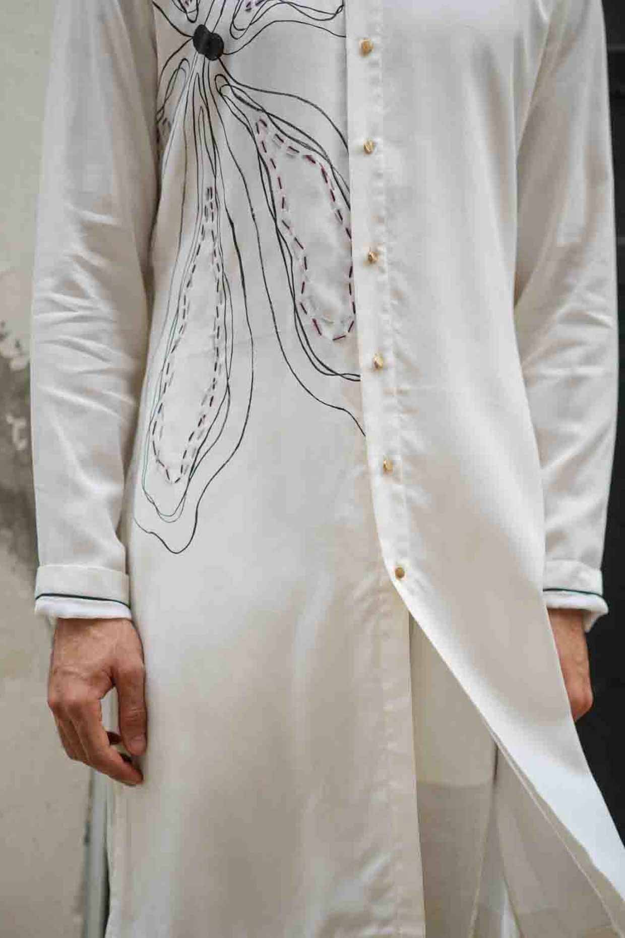 White Bloom Kurta