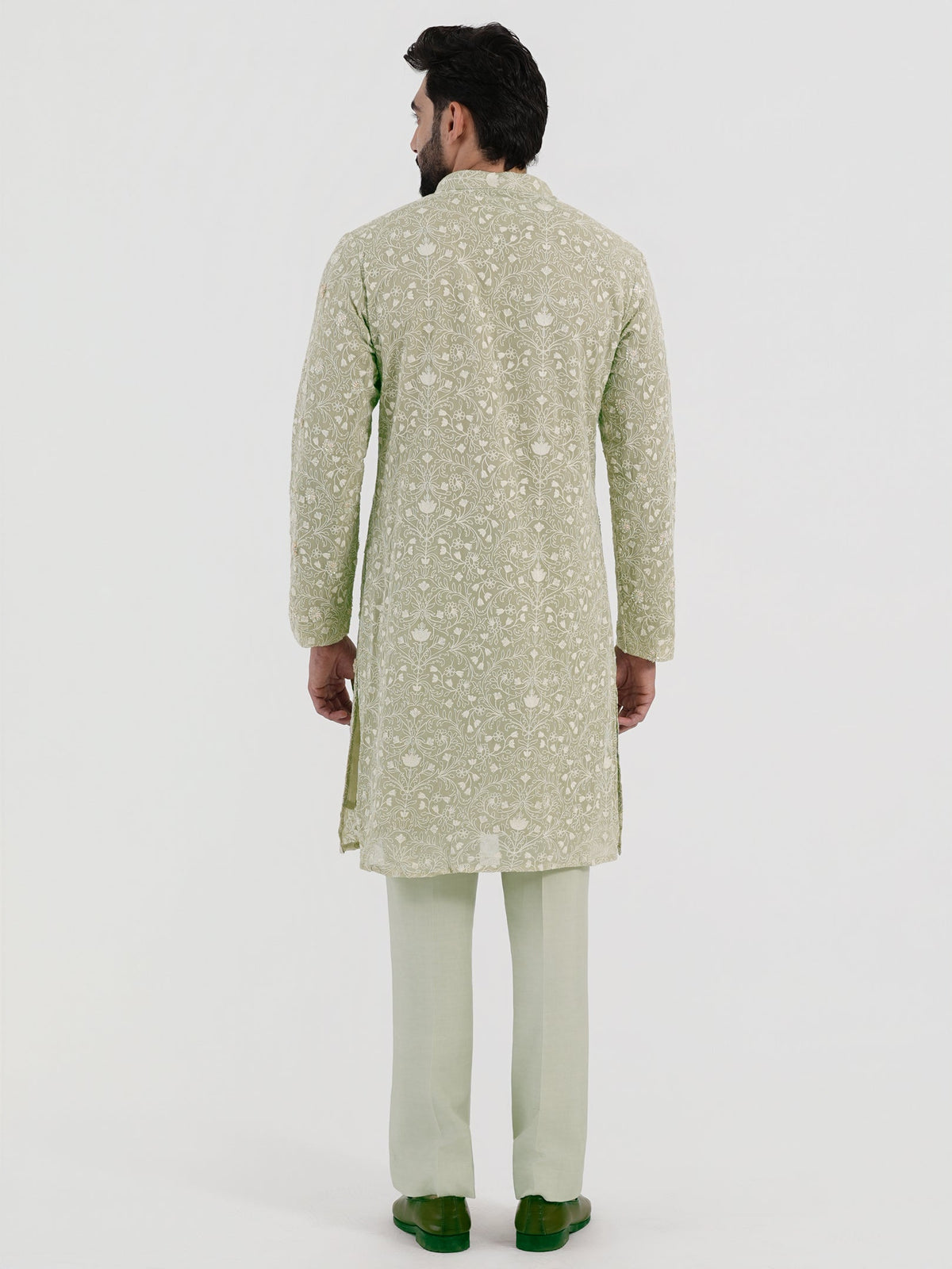Pistachio Flora Kurta Set