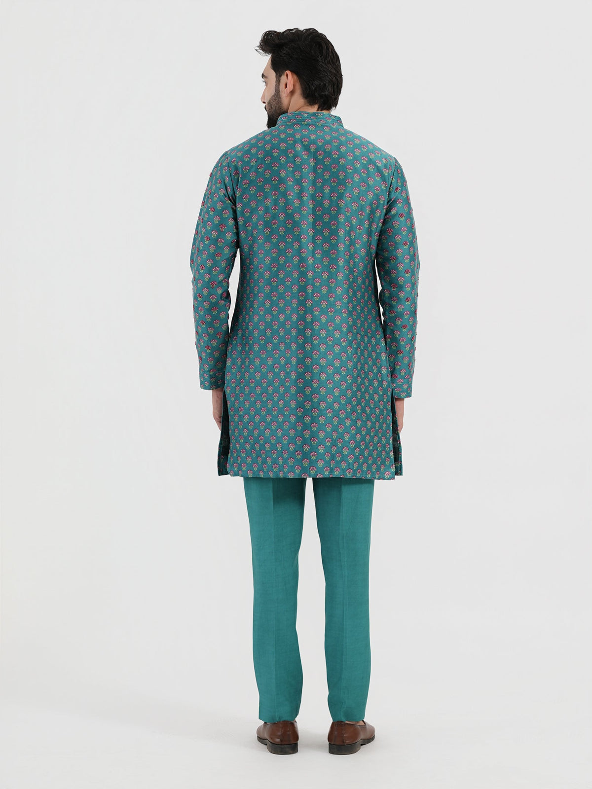 Teal Garden Kurta Set