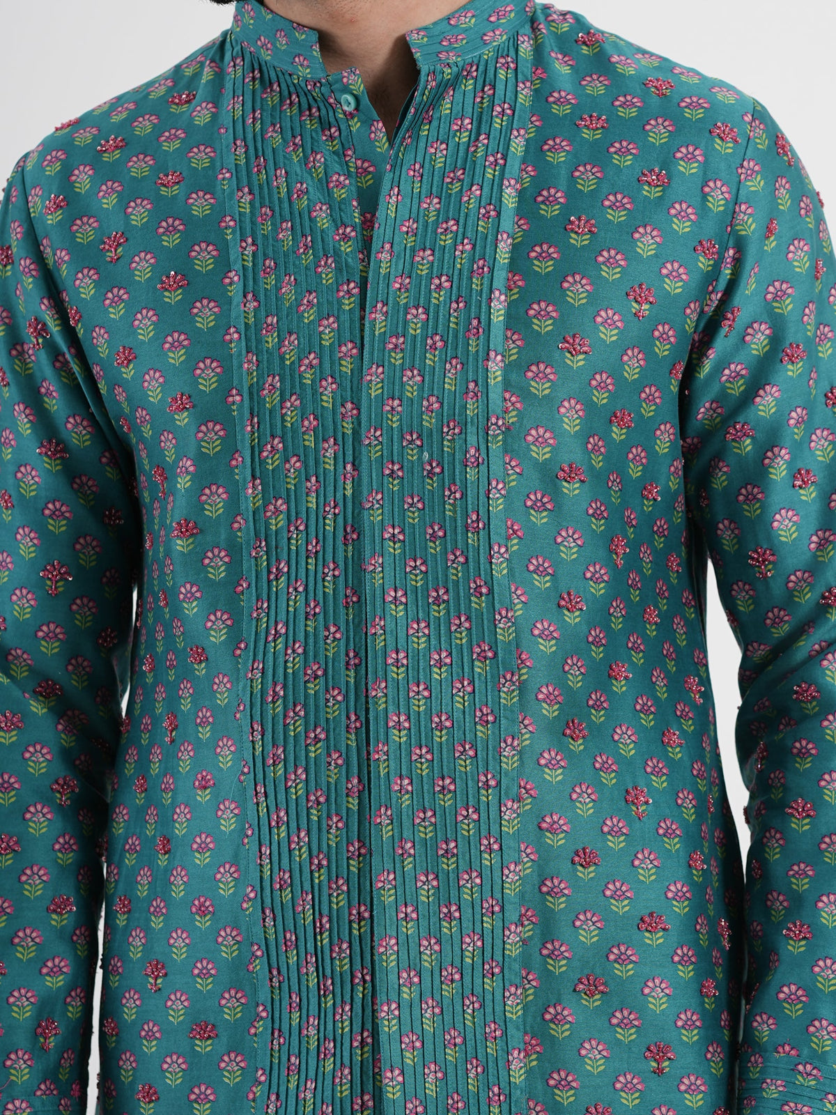 Teal Garden Kurta Set