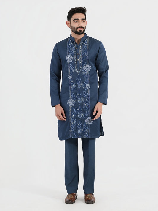 Blue Dahlia Kurta Set